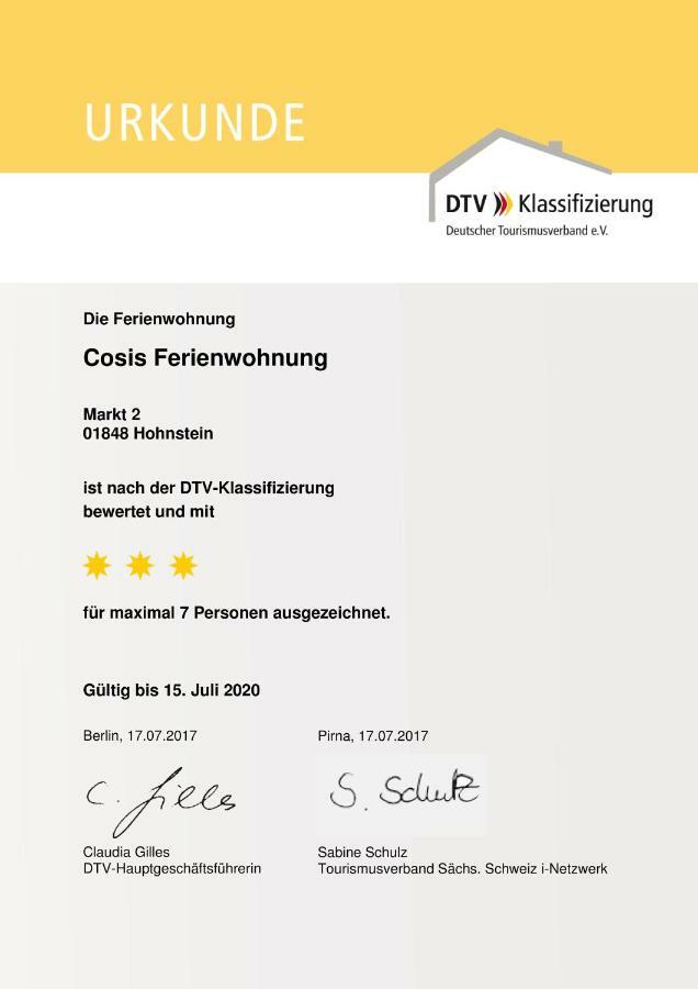 Cosis Ferienwohnung Hohnstein Luaran gambar